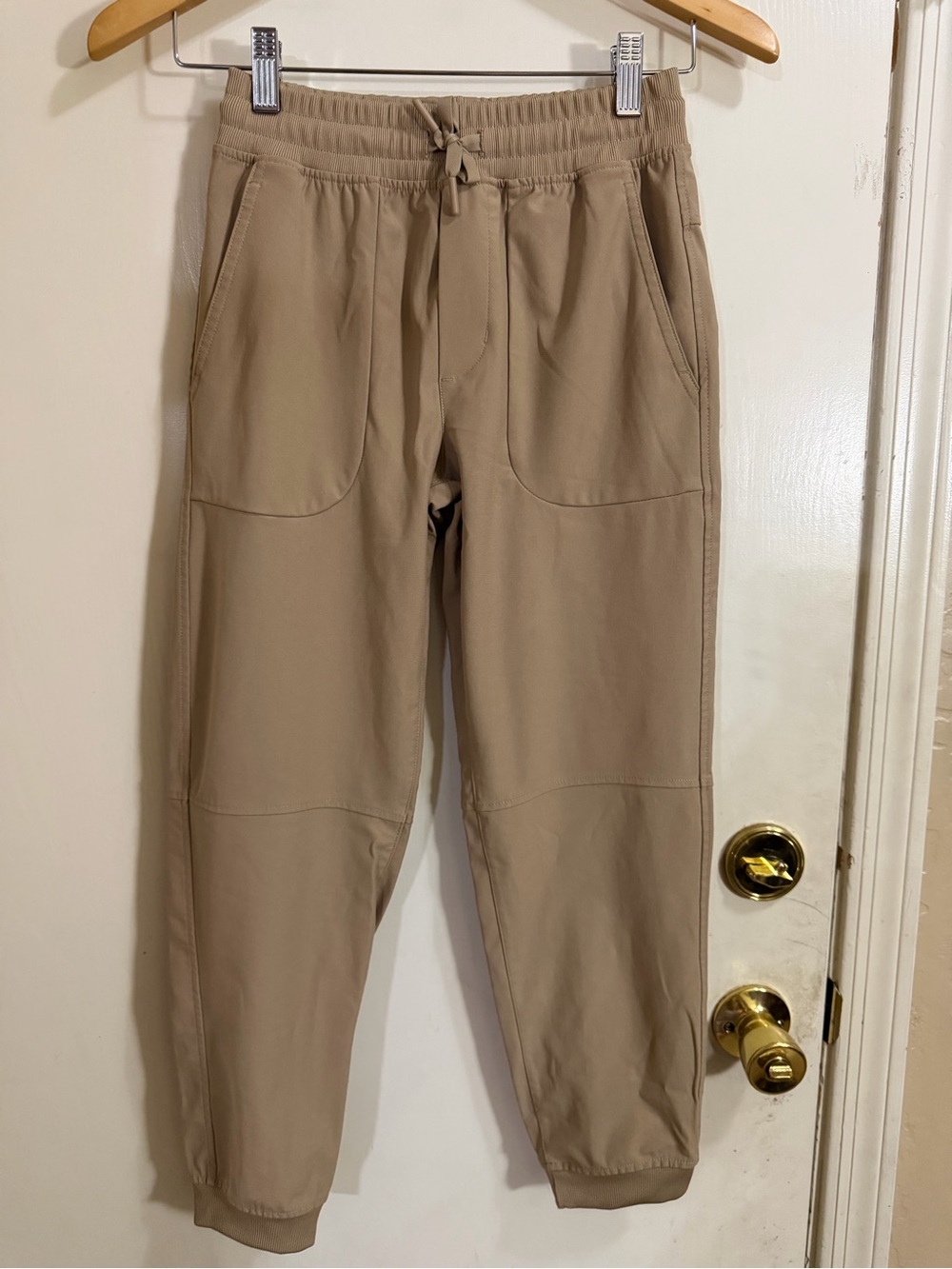 Wonder Nation  Casual Drawstring Jogger Pants - Beige for Kids (222)